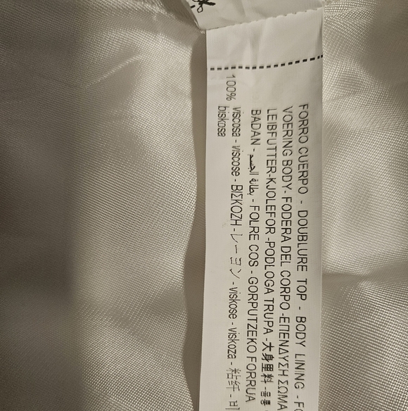 ZARA White Blazer Size XS Tailored Minimalist Formal Office Monochrome Neutral - Picture 9 of 11